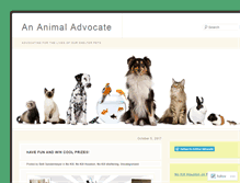 Tablet Screenshot of ananimaladvocate.com